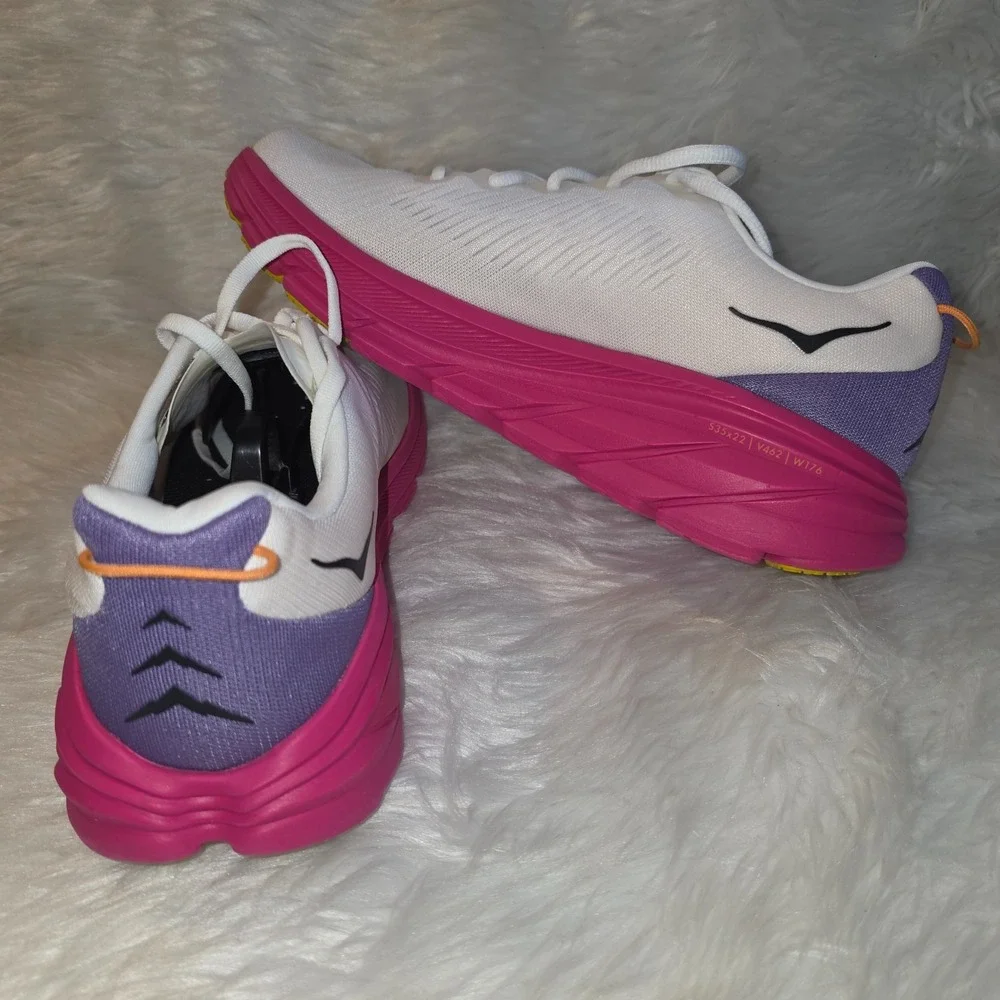 HOKA Rincon 3 Running Shoes Women's 9.5 B Blanc De Blanc Eggnog 1119396 - Picture 3 of 8